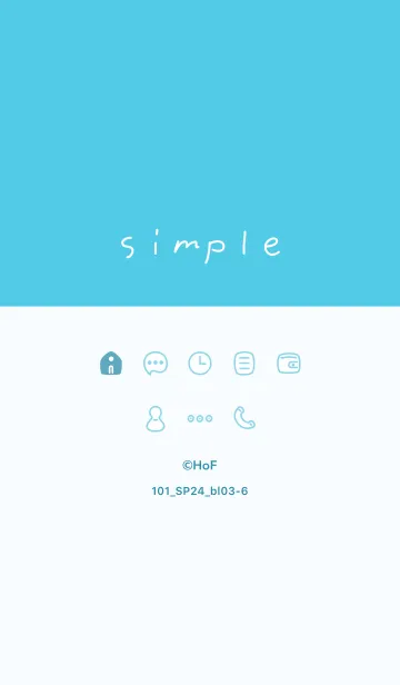 [LINE着せ替え] 101_24_ブルー3-6の画像1