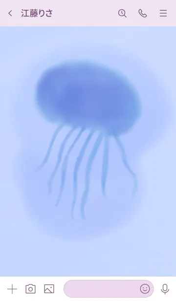 [LINE着せ替え] クラゲのペインティングの画像3