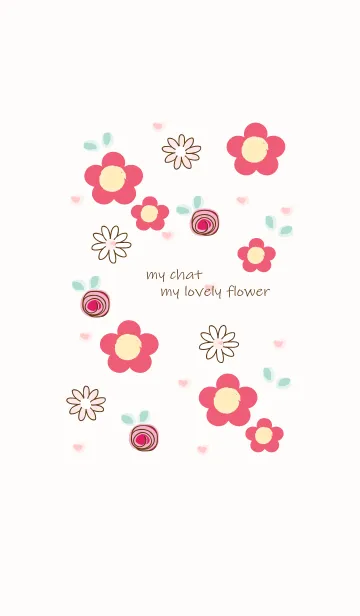 [LINE着せ替え] My chat my lovely flower 44の画像1