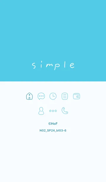 [LINE着せ替え] N02_24_ブルー3-6の画像1