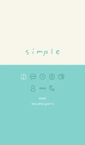 [LINE着せ替え] N02_24_グリーン7-6の画像1