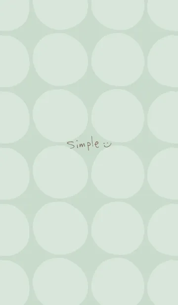 [LINE着せ替え] シンプル 円 グリーン4の画像1