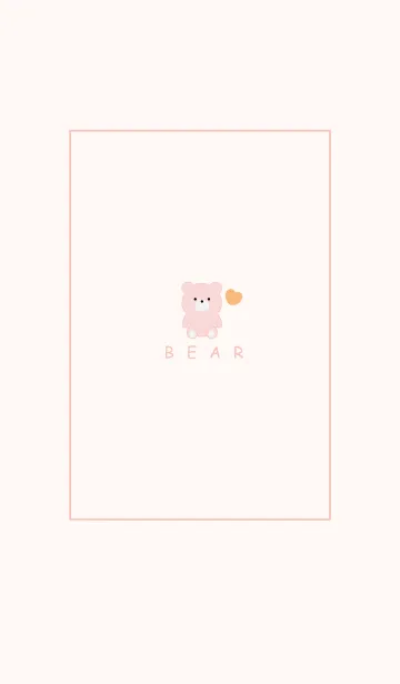 [LINE着せ替え] SIMPLE BEAR AND HEART 12の画像1