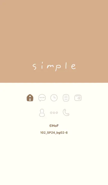 [LINE着せ替え] 102_24_ベージュ2-6の画像1