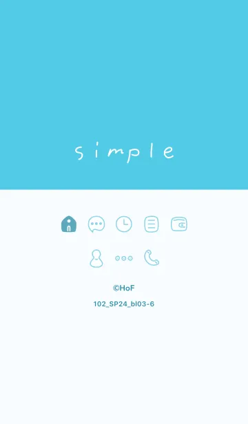 [LINE着せ替え] 102_24_ブルー3-6の画像1