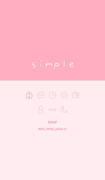 [LINE着せ替え] N02_24_ピンク4-6の画像1