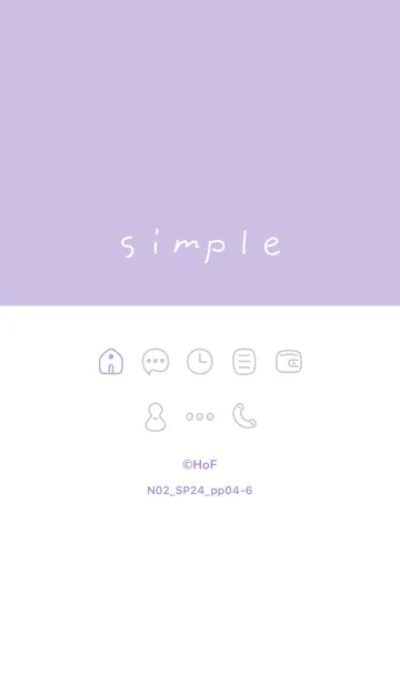 [LINE着せ替え] N02_24_パープル4-6の画像1