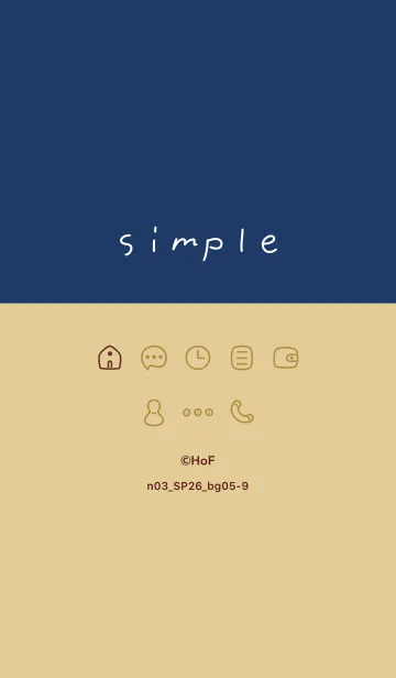 [LINE着せ替え] n03_26_ベージュ5-9の画像1