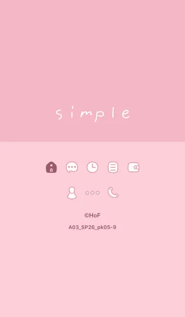 [LINE着せ替え] A03_26_ピンク5-9の画像1