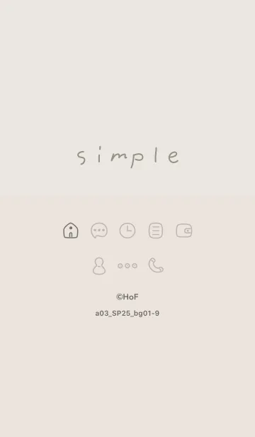 [LINE着せ替え] a03_25_ベージュ1-9の画像1