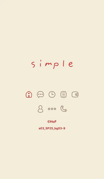 [LINE着せ替え] a03_25_ベージュ3-9の画像1