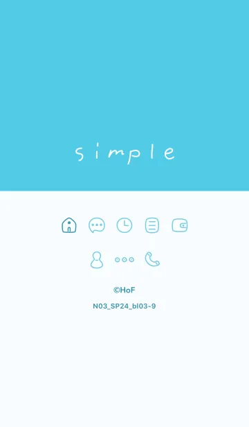 [LINE着せ替え] N03_24_ブルー3-9の画像1