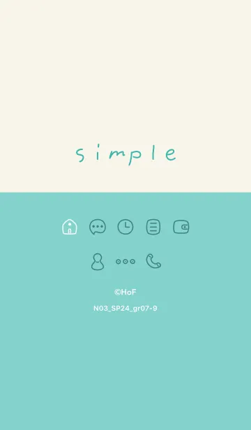 [LINE着せ替え] N03_24_グリーン7-9の画像1