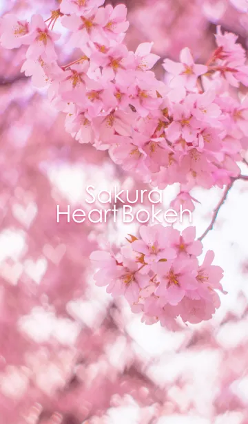 [LINE着せ替え] Sakura HeartBokehの画像1