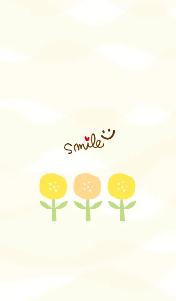 [LINE着せ替え] 3つの黄色の花の画像1