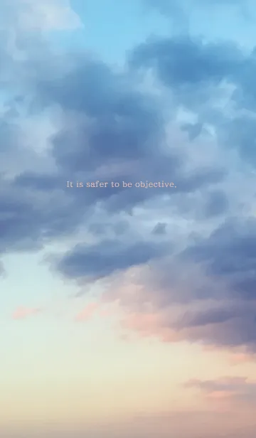 [LINE着せ替え] 客観的である方が気持ちが安全の画像1