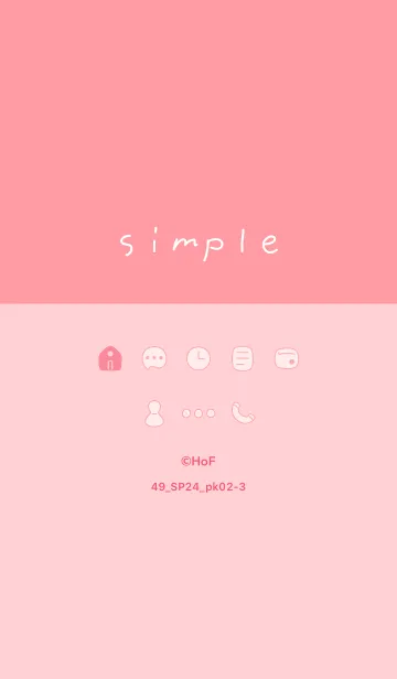 [LINE着せ替え] 49_24_ピンク2-3の画像1