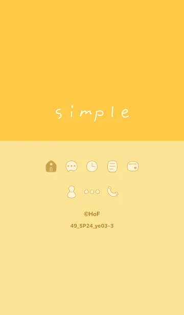 [LINE着せ替え] 49_24_イエロー3-3の画像1
