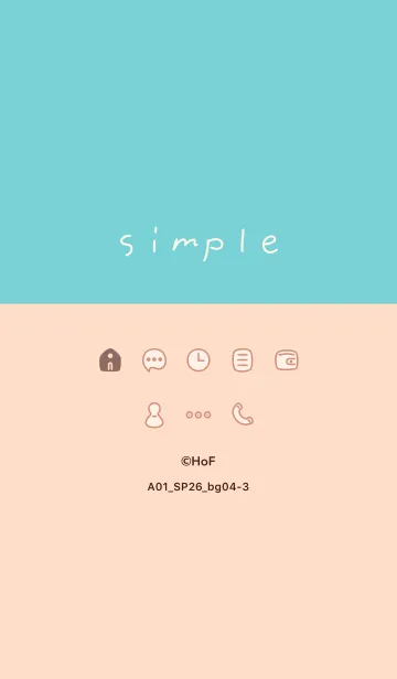 [LINE着せ替え] A01_26_ベージュ4-3の画像1