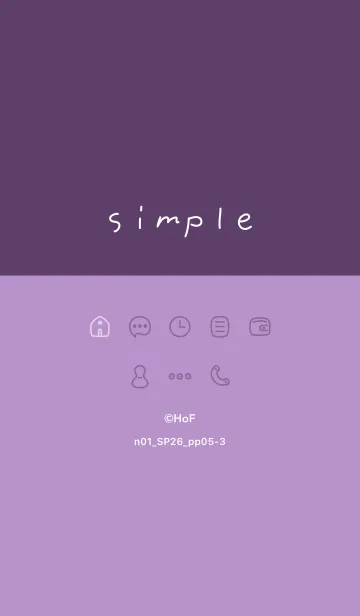 [LINE着せ替え] n01_26_パープル5-3の画像1