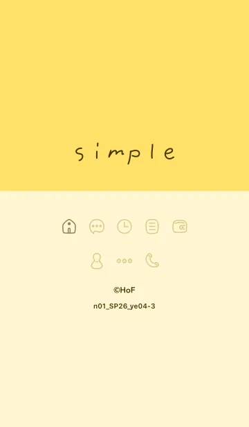 [LINE着せ替え] n01_26_イエロー4-3の画像1