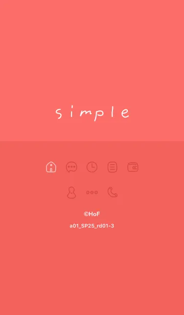 [LINE着せ替え] a01_25_レッド1-3の画像1