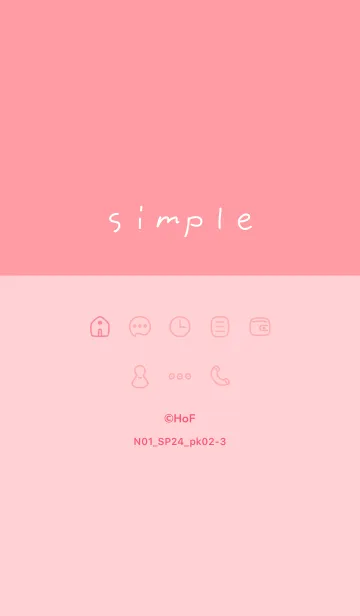 [LINE着せ替え] N01_24_ピンク2-3の画像1