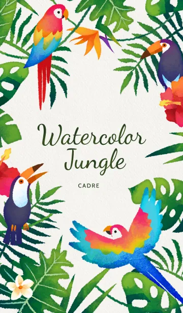 [LINE着せ替え] Watercolor Jungle（再販）の画像1