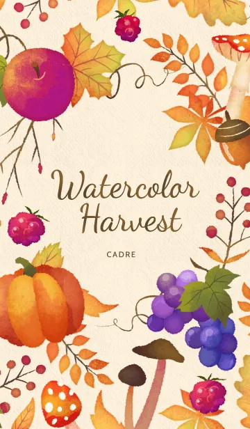 [LINE着せ替え] Watercolor Harvest（再販）の画像1
