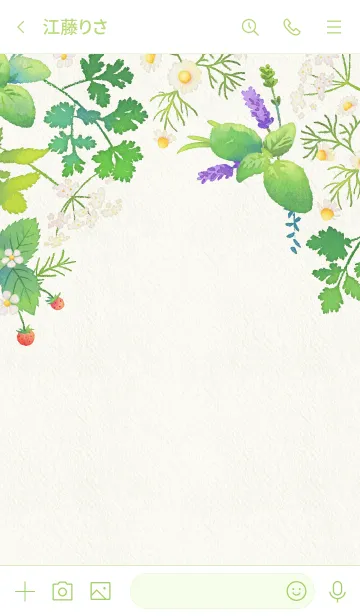 [LINE着せ替え] Watercolor Herbs（再販）の画像3