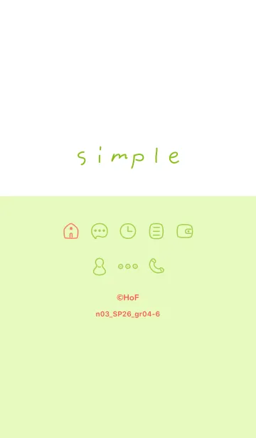 [LINE着せ替え] n03_26_グリーン4-6の画像1