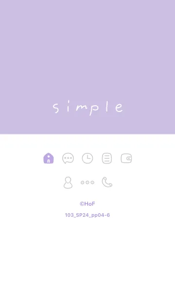 [LINE着せ替え] 103_24_パープル4-6の画像1