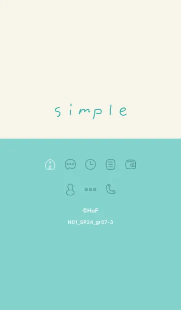 [LINE着せ替え] N01_24_グリーン7-3の画像1