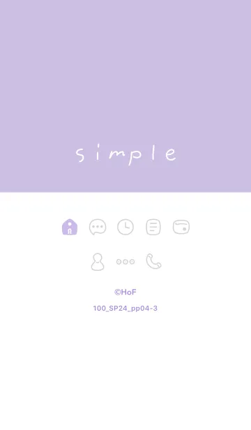 [LINE着せ替え] 100_24_パープル4-3の画像1