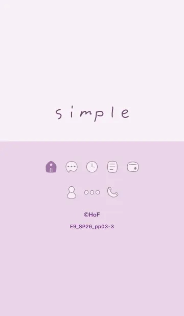 [LINE着せ替え] E9_26_パープル3-3の画像1