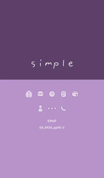 [LINE着せ替え] E9_26_パープル5-3の画像1