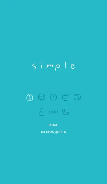 [LINE着せ替え] b9_25_グリーン6-6の画像1