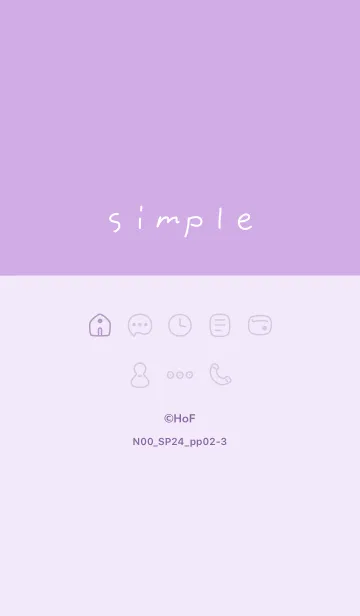 [LINE着せ替え] N00_24_パープル2-3の画像1