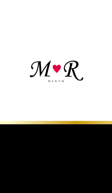 [LINE着せ替え] Love Initial M&R イニシャル 2の画像1
