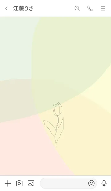 [LINE着せ替え] pastel flower.*の画像3