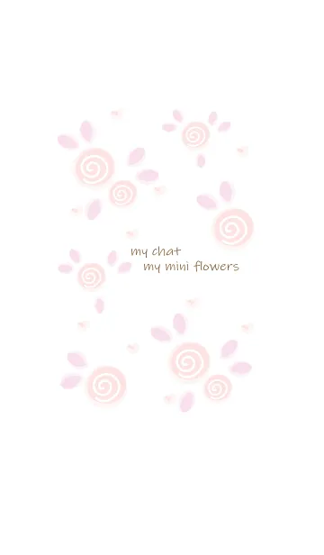 [LINE着せ替え] My chat my mini flowers 55の画像1