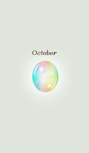 [LINE着せ替え] オパール・10月の誕生石の画像1