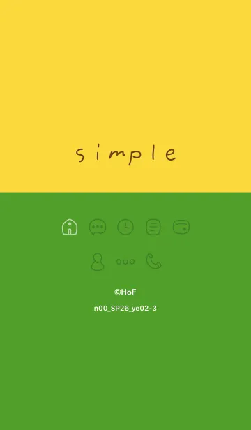 [LINE着せ替え] n00_26_イエロー2-3の画像1