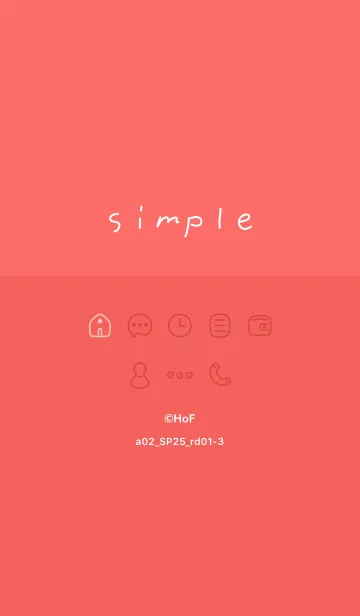 [LINE着せ替え] a02_25_レッド1-3の画像1