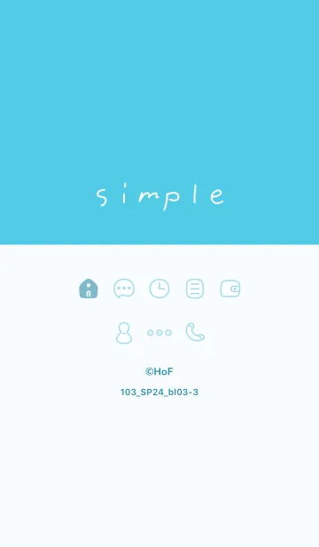 [LINE着せ替え] 103_24_ブルー3-3の画像1