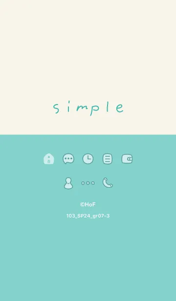 [LINE着せ替え] 103_24_グリーン7-3の画像1