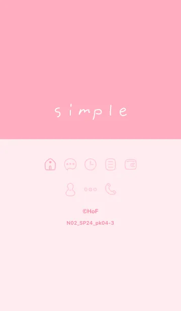 [LINE着せ替え] N02_24_ピンク4-3の画像1