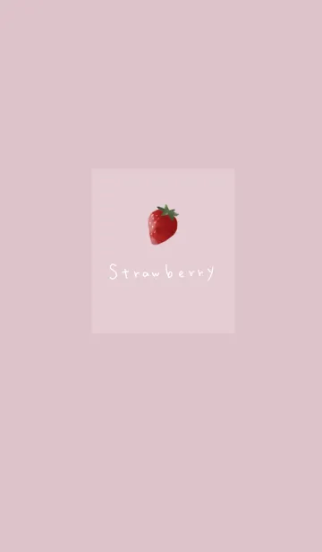 [LINE着せ替え] ハッピー・ストロベリー・ワンポイントの画像1