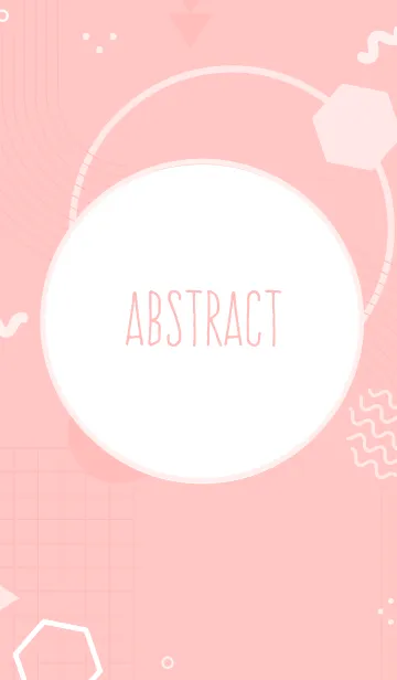 [LINE着せ替え] Abstract Geometric Your Pink 3の画像1