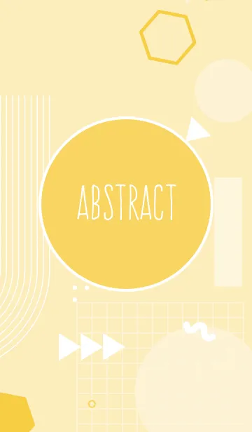 [LINE着せ替え] Abstract Geometric Energy Yellowの画像1